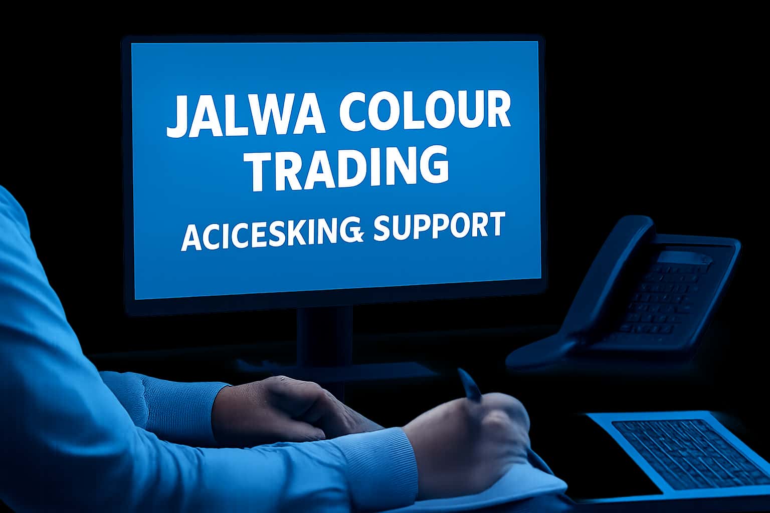 A professional visual representation of access points for Jalwa Colour Trading support services.