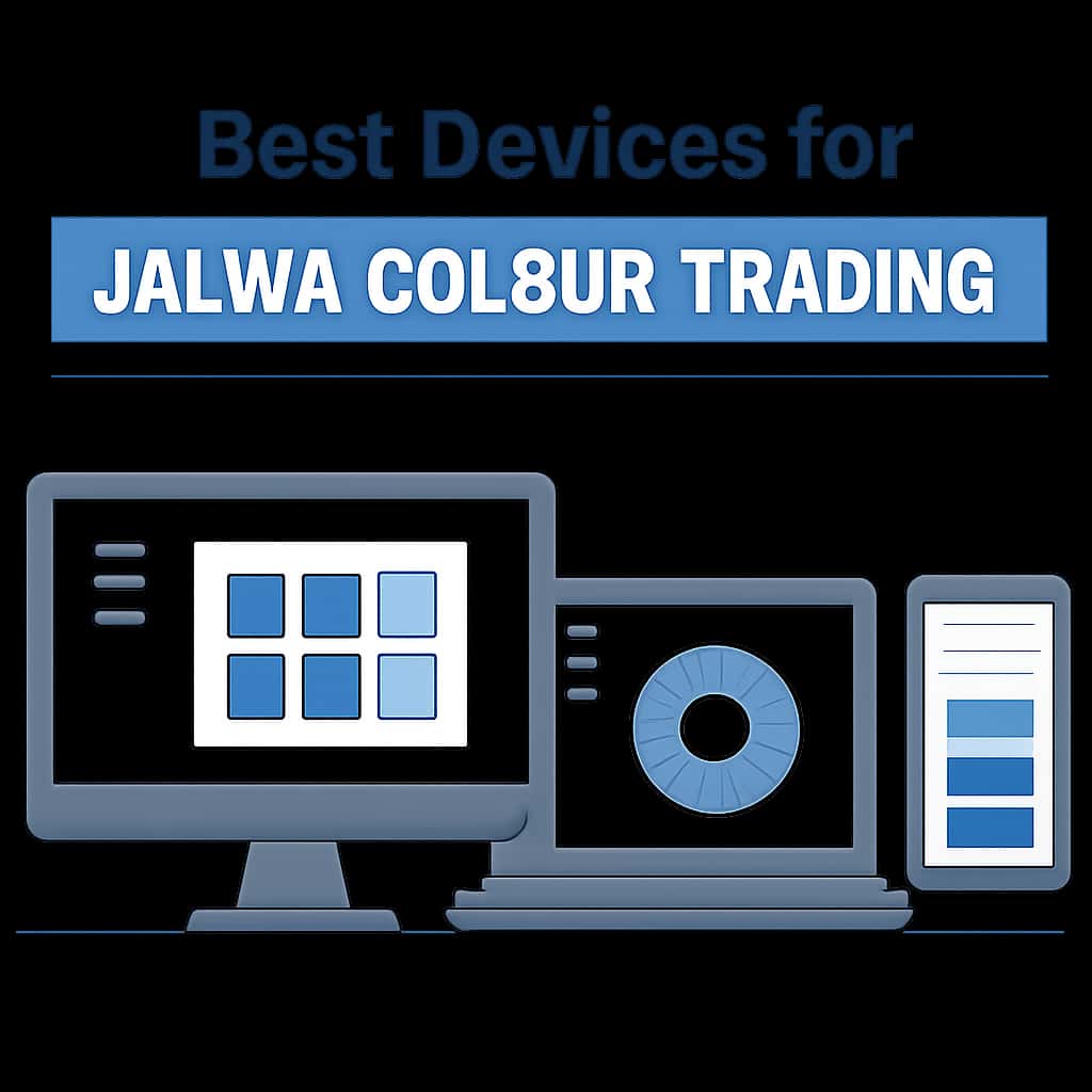 Illustration of device compatibility with Jalwa Colour Trading.