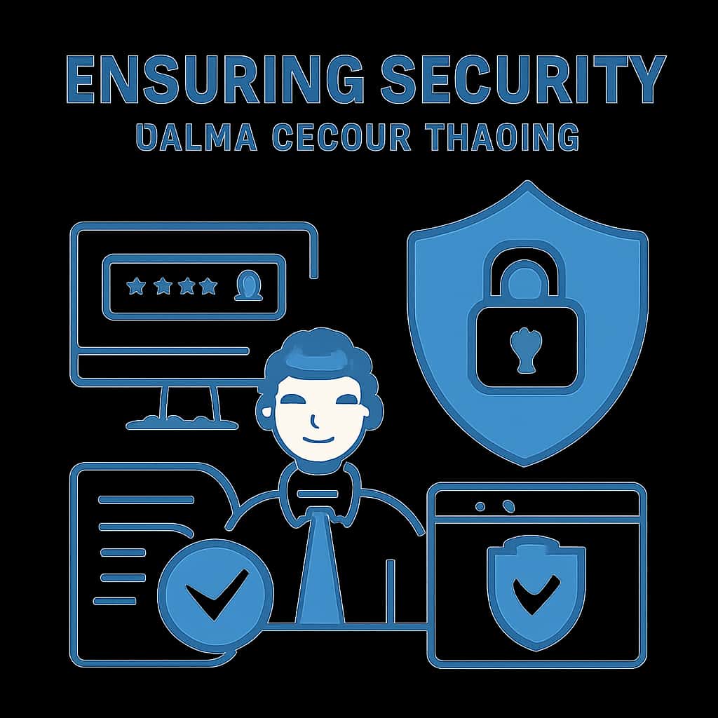 An educational diagram focused on Jalwa Colour Trading security measures.