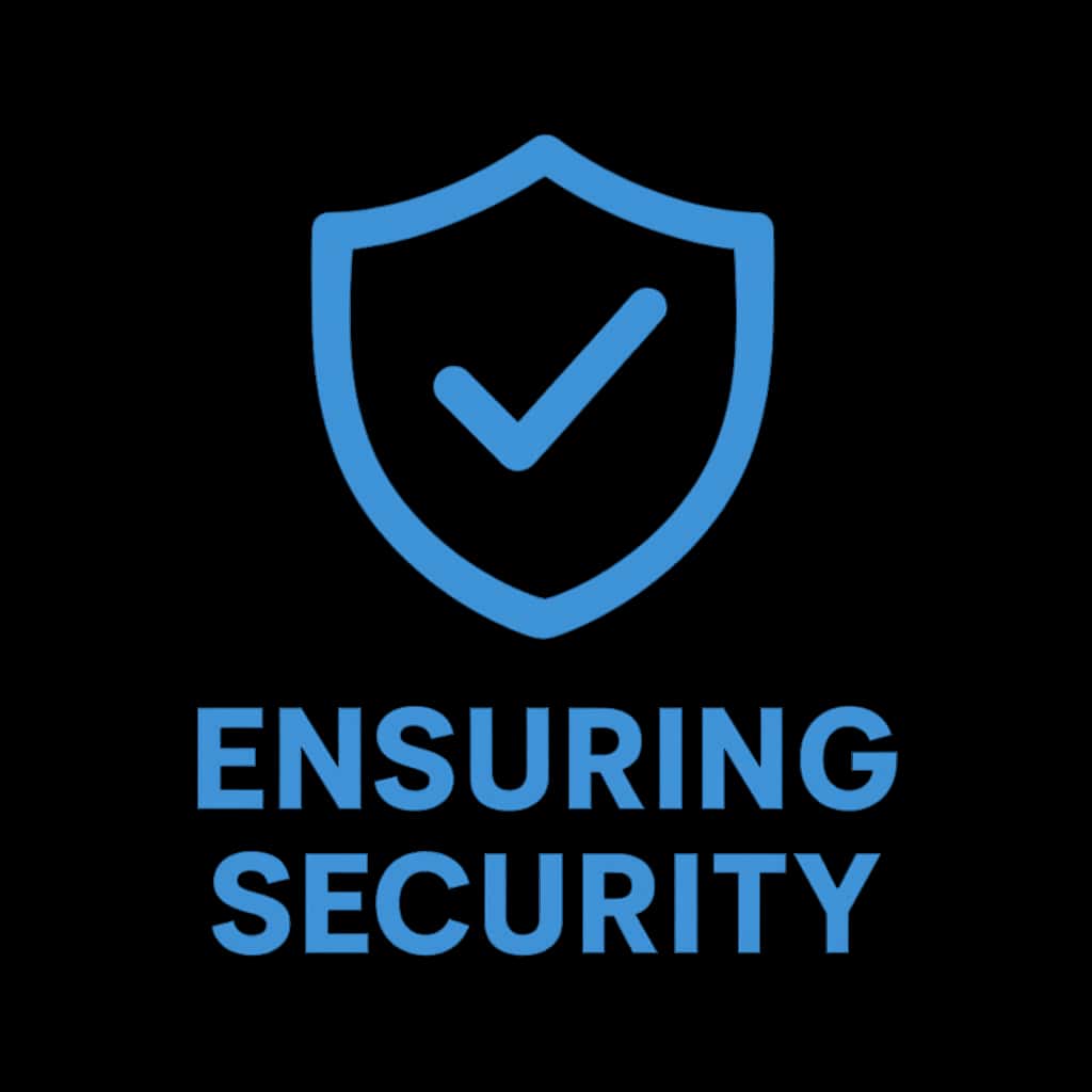 A professional badge representing security in Jalwa Colour Trading.