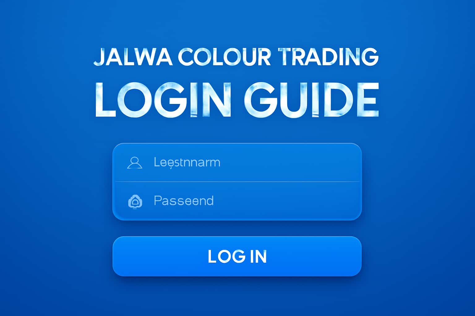 An informational graphic depicting the Jalwa Colour Trading Login Guide with a professional layout.
