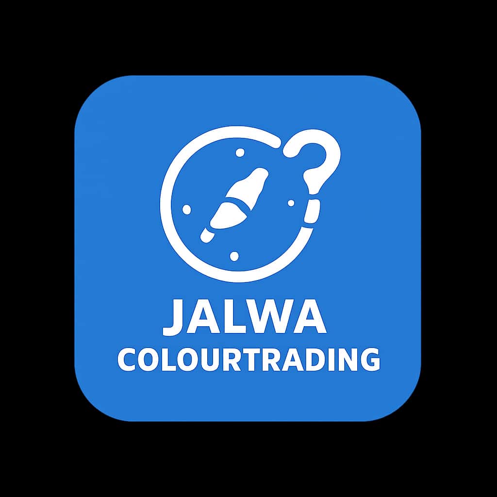 A simple icon illustrating the Jalwa Colour Trading App.