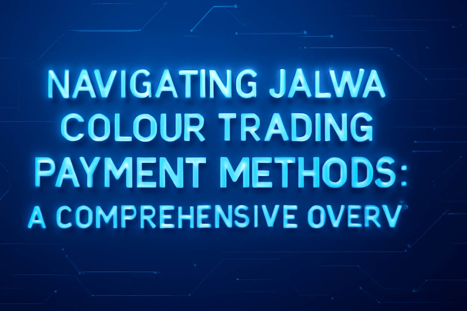 A professional overview of devices suited for Jalwa Colour Trading.