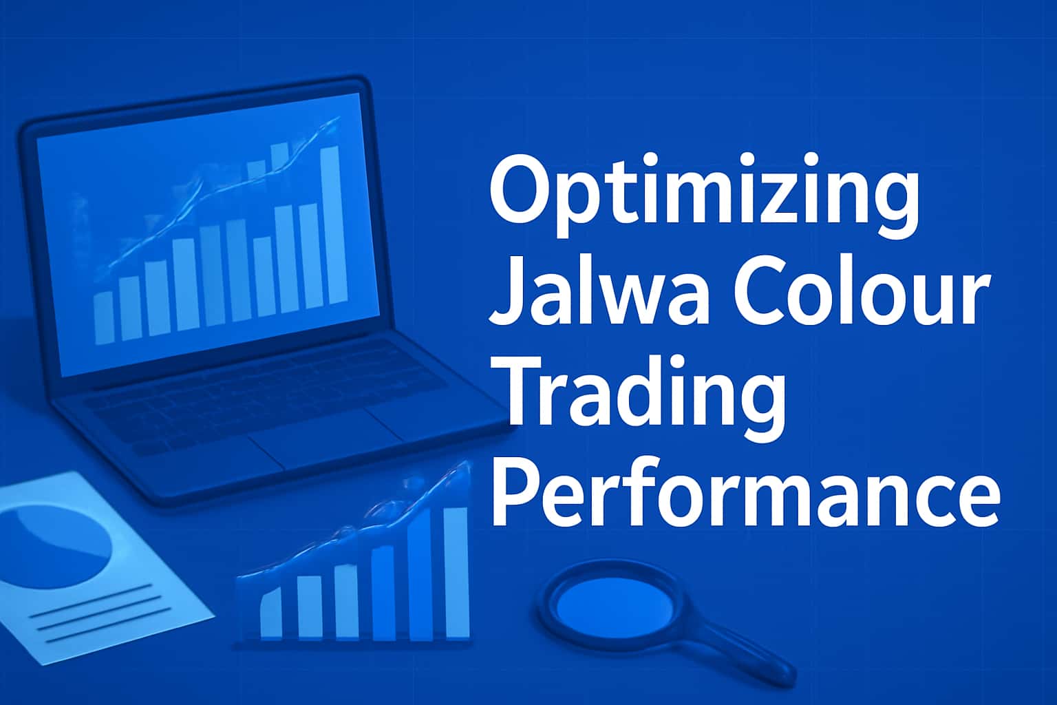 An informational image representing performance optimization strategies for Jalwa Colour Trading.