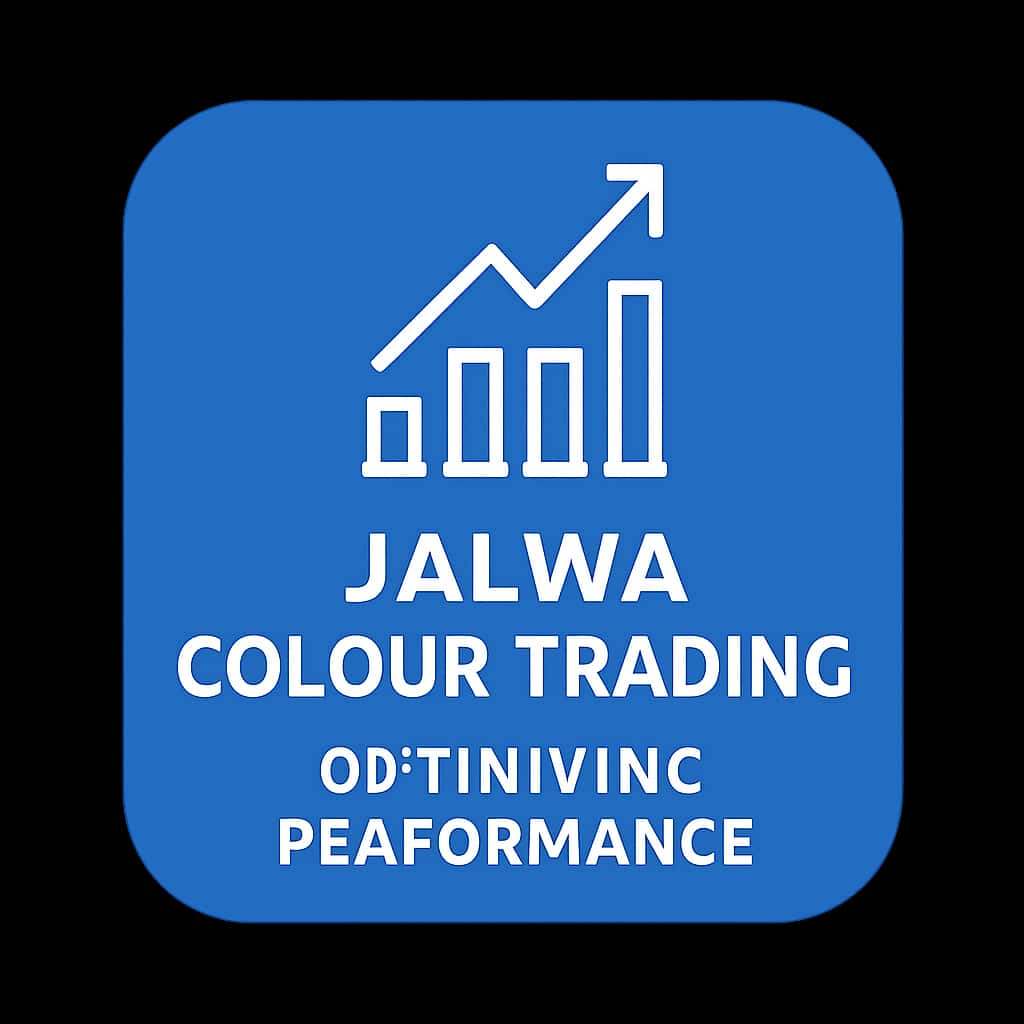 An icon representing the optimization of Jalwa Colour Trading performance.