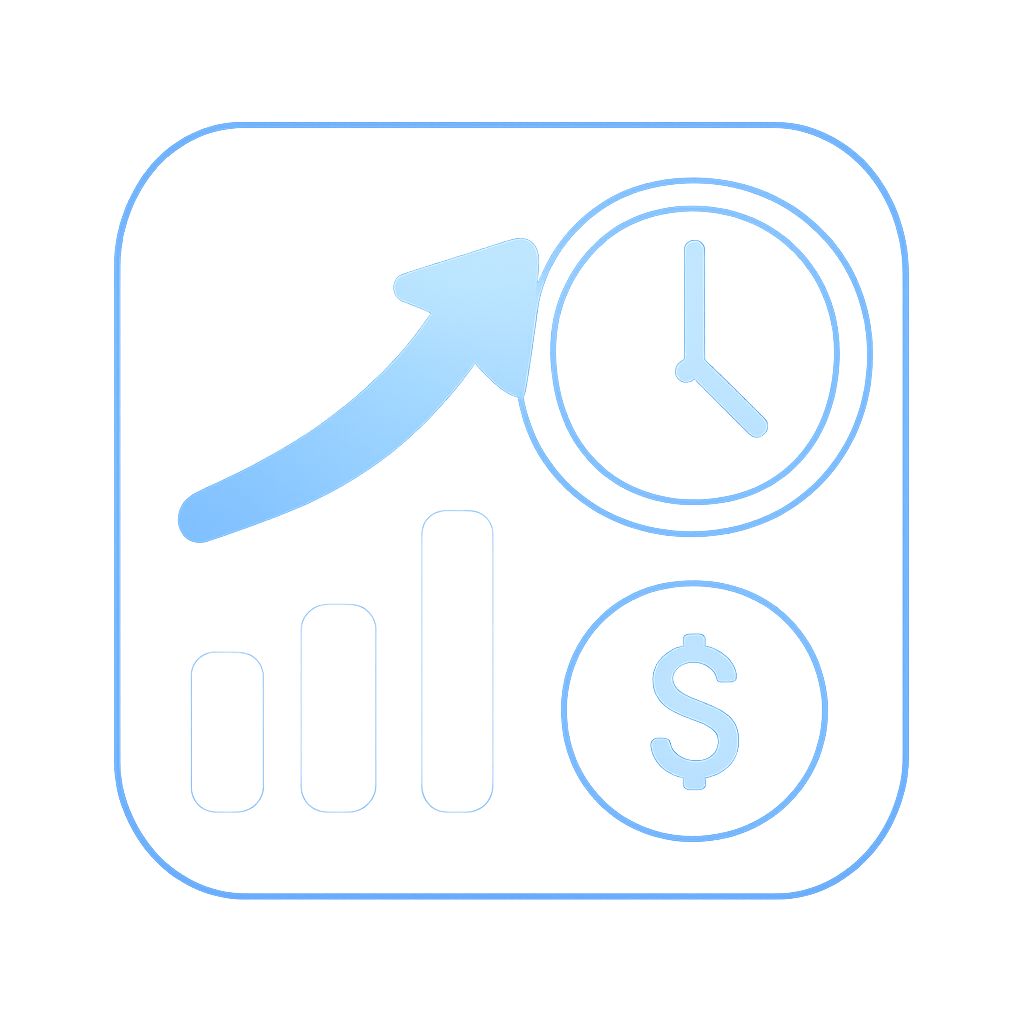 An icon representing the optimization of Jalwa Colour Trading performance.